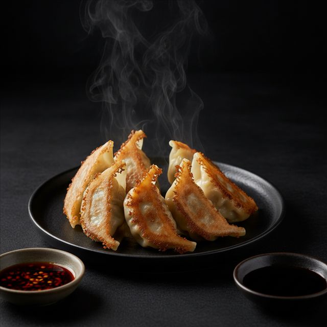 Pan-fried gyoza