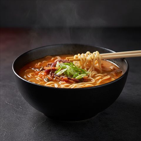 Kimchi Kara Korean-inspired ramen at Ramen Mob
