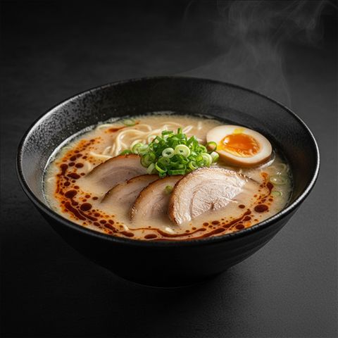 Kuraka black garlic and chilli miso ramen at Ramen Mob
