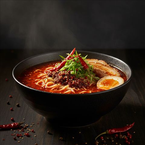 Spicy Mala ramen at Ramen Mob
