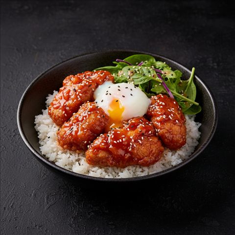 Yangnyeom karaage donburi