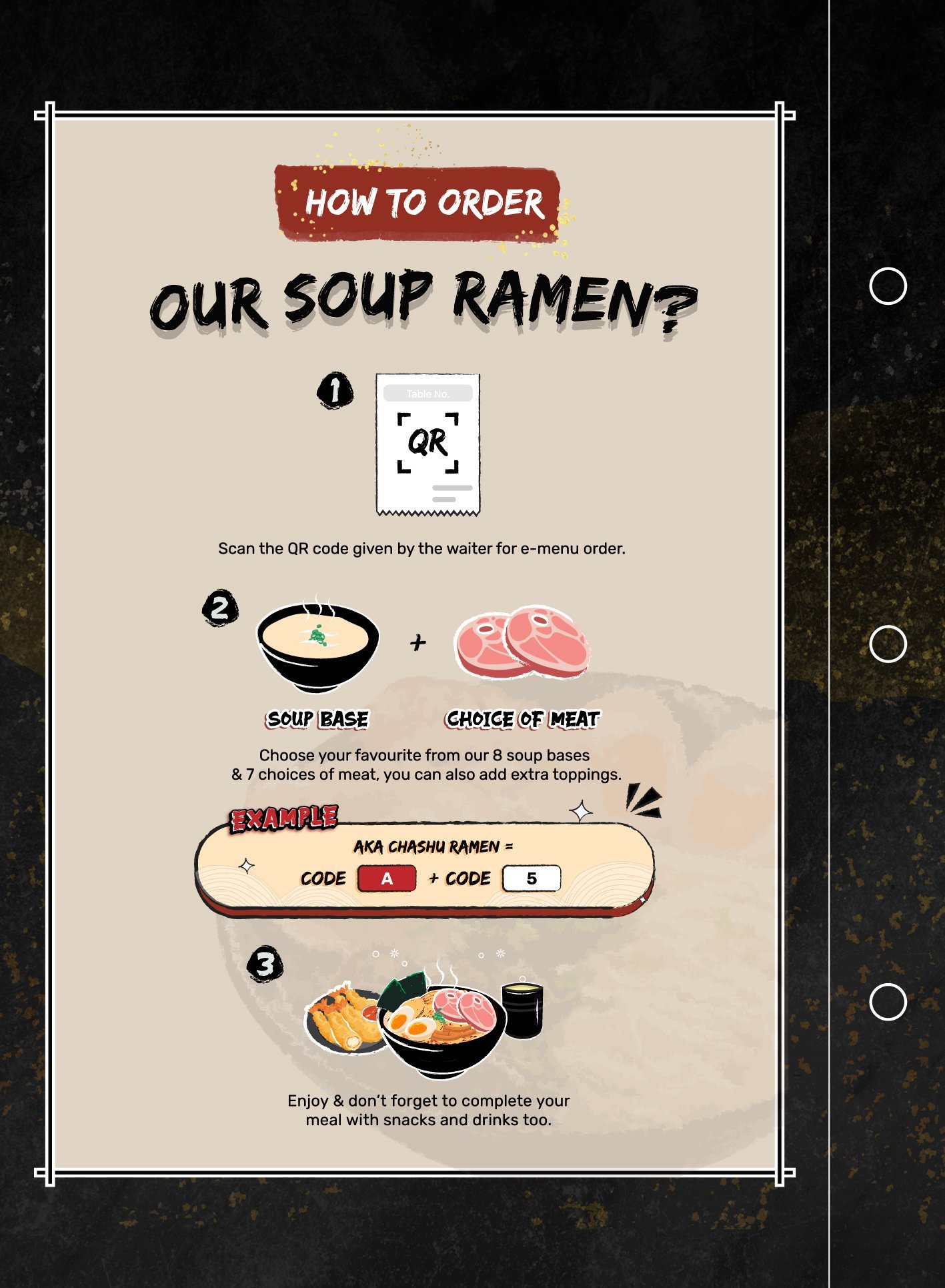 Ramen Mob menu — how to order