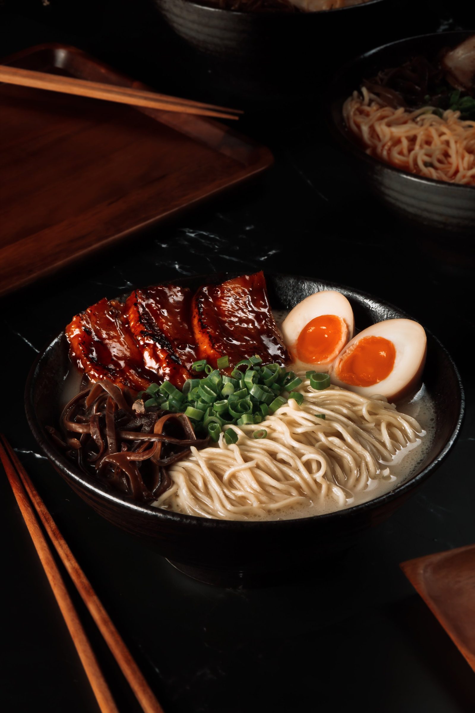 Shiro Yakibuta ramen — thick-cut torched pork belly over 16-hour tonkotsu at Ramen Mob KL